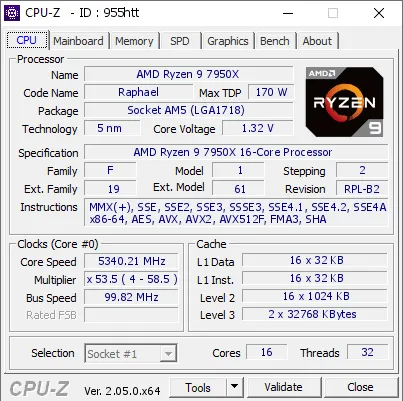 Ryzen 7950X